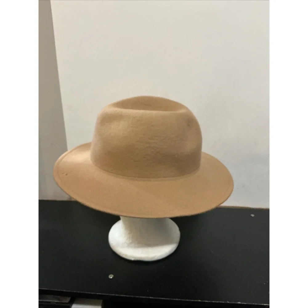 Rosin Headwear Tan Fedora Hat L/XL Boho DAMAGED